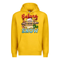 Lemon Baking through the snow Premium Hoodie - NancyCooperArtShop