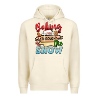 Sandshell Baking through the snow Premium Hoodie - NancyCooperArtShop