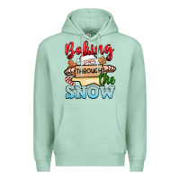 Seafoam Baking through the snow Premium Hoodie - NancyCooperArtShop