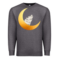 Charcoal Heather Howling Wolf Premium Sweatshirt - Bettercallsaul