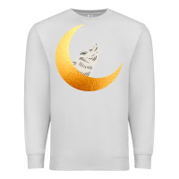 Dove Grey Howling Wolf Premium Sweatshirt - Bettercallsaul