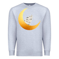 Heather Grey Howling Wolf Premium Sweatshirt - Bettercallsaul