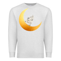 Oatmeal Heather Howling Wolf Premium Sweatshirt - Bettercallsaul