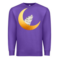 Purple Howling Wolf Premium Sweatshirt - Bettercallsaul