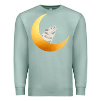 Seafoam Howling Wolf Premium Sweatshirt - Bettercallsaul