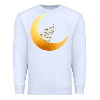 White Howling Wolf Premium Sweatshirt - Bettercallsaul