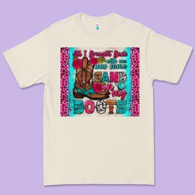 All I Brought Back With Me Was Some Sand In My Boots Tumbler Premium Tee Designed By Hra Design Shop