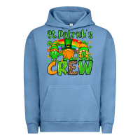 Pigment Pebble Blue St. Patrick's Day crew Urban Hoodie - OliviaCreatesArt