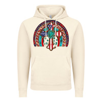 Vintage Artic gemstone cross american flag turquoise rainbow Vintage Hoodie - Artiststas