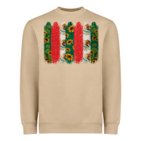 Mushroom mexican flag brushstroke Heavyweight Sweatshirt - Jasminsmagicworld