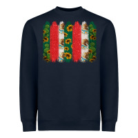 Navy mexican flag brushstroke Heavyweight Sweatshirt - Jasminsmagicworld