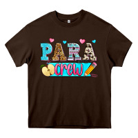Chocolate Brown para crew Heavy Core Tee - Zillion Design Studio