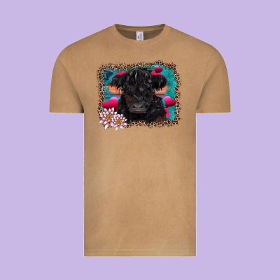 V.d Belted Galloway Cow Vintage Tee Designed By Adodesignshop