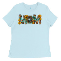 Baby Blue mom with aztec mothers day Ladies Tee - texasbilliewilder