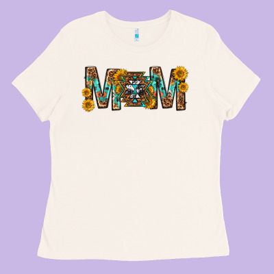 Mom With Aztec Mothers Day Ladies Tee Designed By Texasbilliewilder