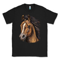 Black quarter horse portrait Classic Tee - LillyAllenDesigns