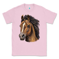Bubblegum Pink quarter horse portrait Classic Tee - LillyAllenDesigns