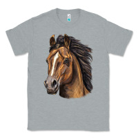 Heather Grey quarter horse portrait Classic Tee - LillyAllenDesigns