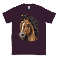Plum quarter horse portrait Classic Tee - LillyAllenDesigns