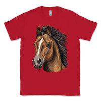 Red quarter horse portrait Classic Tee - LillyAllenDesigns