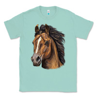 Seafoam quarter horse portrait Classic Tee - LillyAllenDesigns