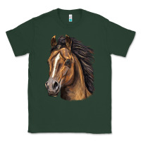 Sports Green quarter horse portrait Classic Tee - LillyAllenDesigns