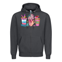 Smoke Nail Coffee Cups With Rings Bbs Zipper Hoodie - BundleAndBundleShop