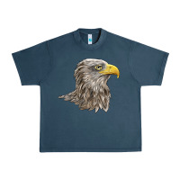 Midnight Navy American White Sea Eagle Head Urban Heavy Tee - LillyAllenDesigns