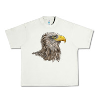 Pistachio American White Sea Eagle Head Urban Heavy Tee - LillyAllenDesigns