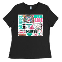 Black nurse life Ladies Tee - Zillion Design Studio