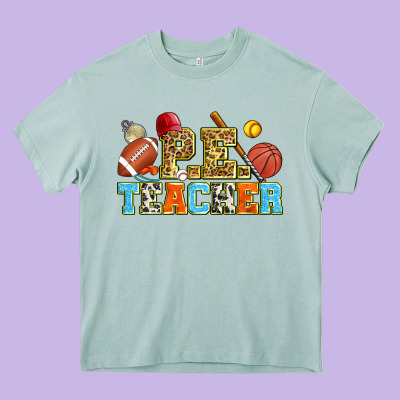 P.e. Teacher Heavy Core Tee Designed By Zillion Design Studio