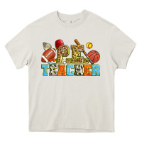 Cream p.e. teacher Heavy Core Tee - Zillion Design Studio