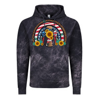 Cloud Black cross american flag cowhide  leopard gemstone rainbow Vintage Hoodie - Artiststas