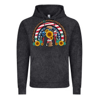 Cross American Flag Cowhide  Leopard Gemstone Rainbow Vintage Hoodie | Teevron
