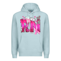 Blue Mist Breast Cancer RN Registered Nurse Premium Hoodie - texasbilliewilder