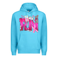 Ocean Blue Breast Cancer RN Registered Nurse Premium Hoodie - texasbilliewilder