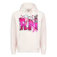 Pale Pink Breast Cancer RN Registered Nurse Premium Hoodie - texasbilliewilder
