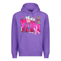 Purple Breast Cancer RN Registered Nurse Premium Hoodie - texasbilliewilder