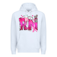 White Breast Cancer RN Registered Nurse Premium Hoodie - texasbilliewilder