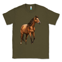 Army Green Quarter Horse Classic Tee - LillyAllenDesigns