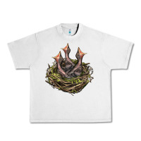 Lunar Rock Bird Nest With Baby Birds Urban Heavy Tee - LillyAllenDesigns