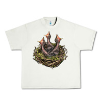 Pistachio Bird Nest With Baby Birds Urban Heavy Tee - LillyAllenDesigns