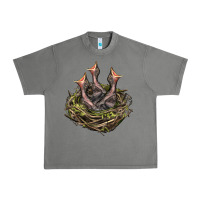 Tornado Bird Nest With Baby Birds Urban Heavy Tee - LillyAllenDesigns