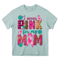 Arona I Wear Pink For My Mom with Butterfly Heavy Core Tee - texasbilliewilder
