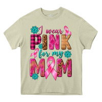 Mossy I Wear Pink For My Mom with Butterfly Heavy Core Tee - texasbilliewilder