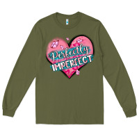 Army Green perfectly imperfect Long Sleeve Tee - MaliasSmallBusiness