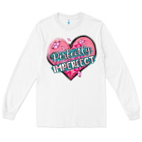 White perfectly imperfect Long Sleeve Tee - MaliasSmallBusiness