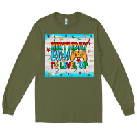 Army Green birthday boy to level up Long Sleeve Tee - JahusDesignShop