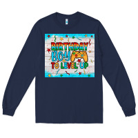 Navy birthday boy to level up Long Sleeve Tee - JahusDesignShop