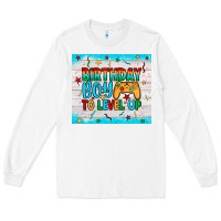White birthday boy to level up Long Sleeve Tee - JahusDesignShop